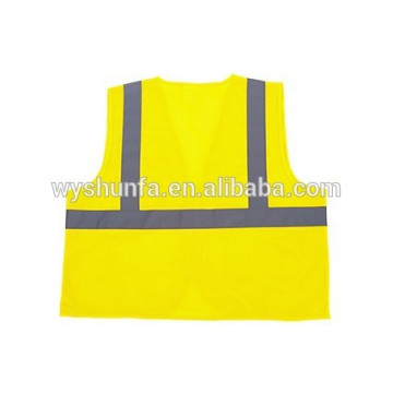 Hi-Vis schützende Sicherheit gepolsterte Jacke Made-in 300D Oxford mit PU-Beschichtung Stoff und hoch reflektierende Tape